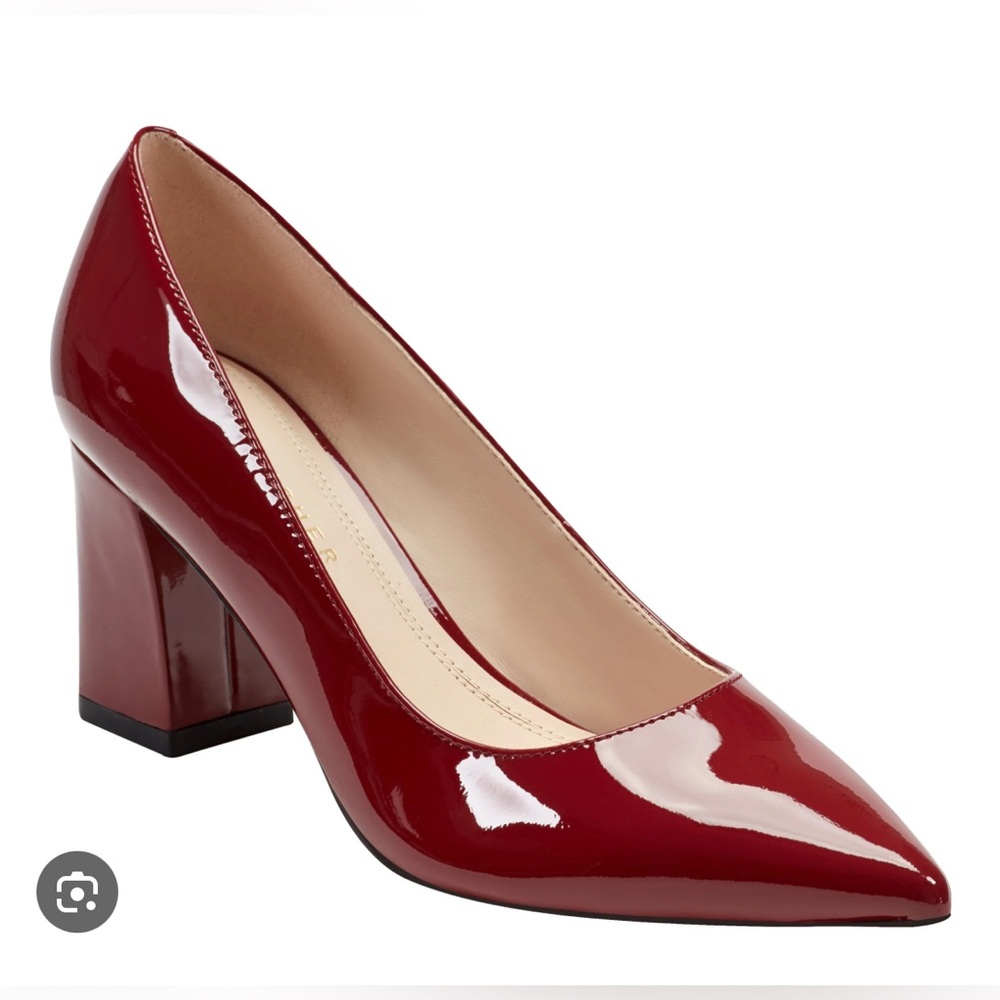 Marc Fisher “Zala” Red Patent Leather Pumps
